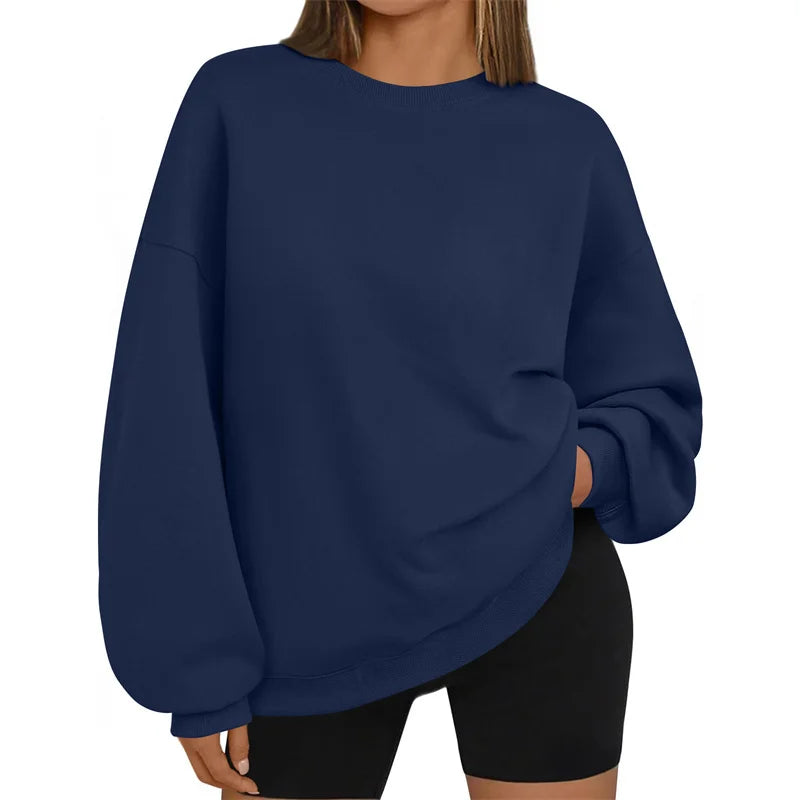 new Loose Long Sleeve round Neck Sweatshirt Casual Comfortable pullover Spring Autumn Sportswear Tops Women's sweatshirt