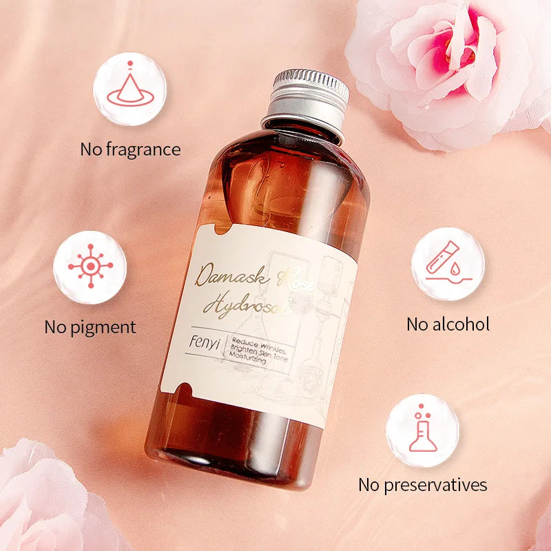 LAIKOU Face Care Rose Water Nourishing Skin Improve dryness Facial Toner Damask Hydrosol Korean Skincare Products