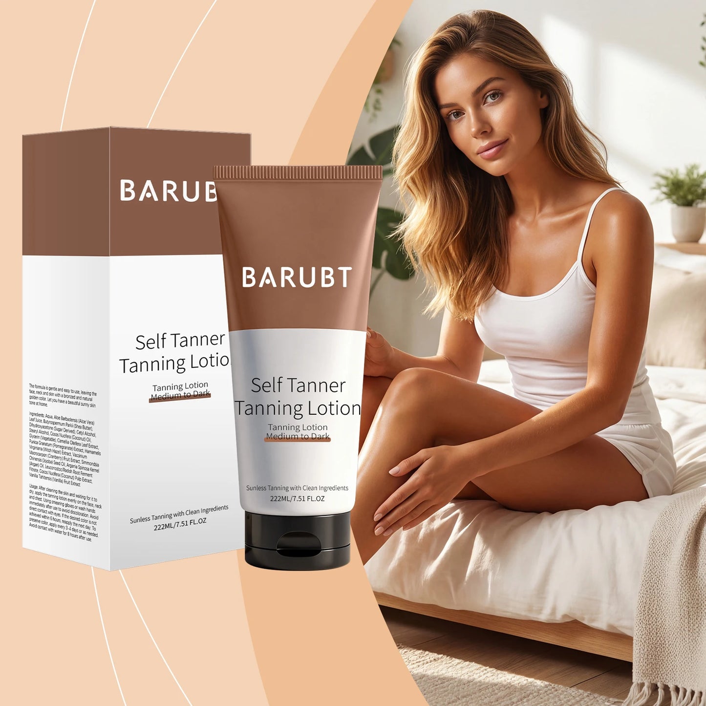 Sunlight-based tan-enhancing lotion. Outdoor Refreshing Body Lotion - Moisturizing Skin Care with Gentle Effects