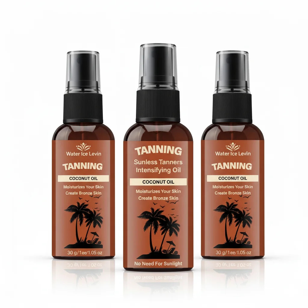 Sunless Tan Intensifying Oil Moisturizes, Creates Bronze Skin. No Sunlight Needed. Fast Visible Results. Maintain Weekly. 30ml.