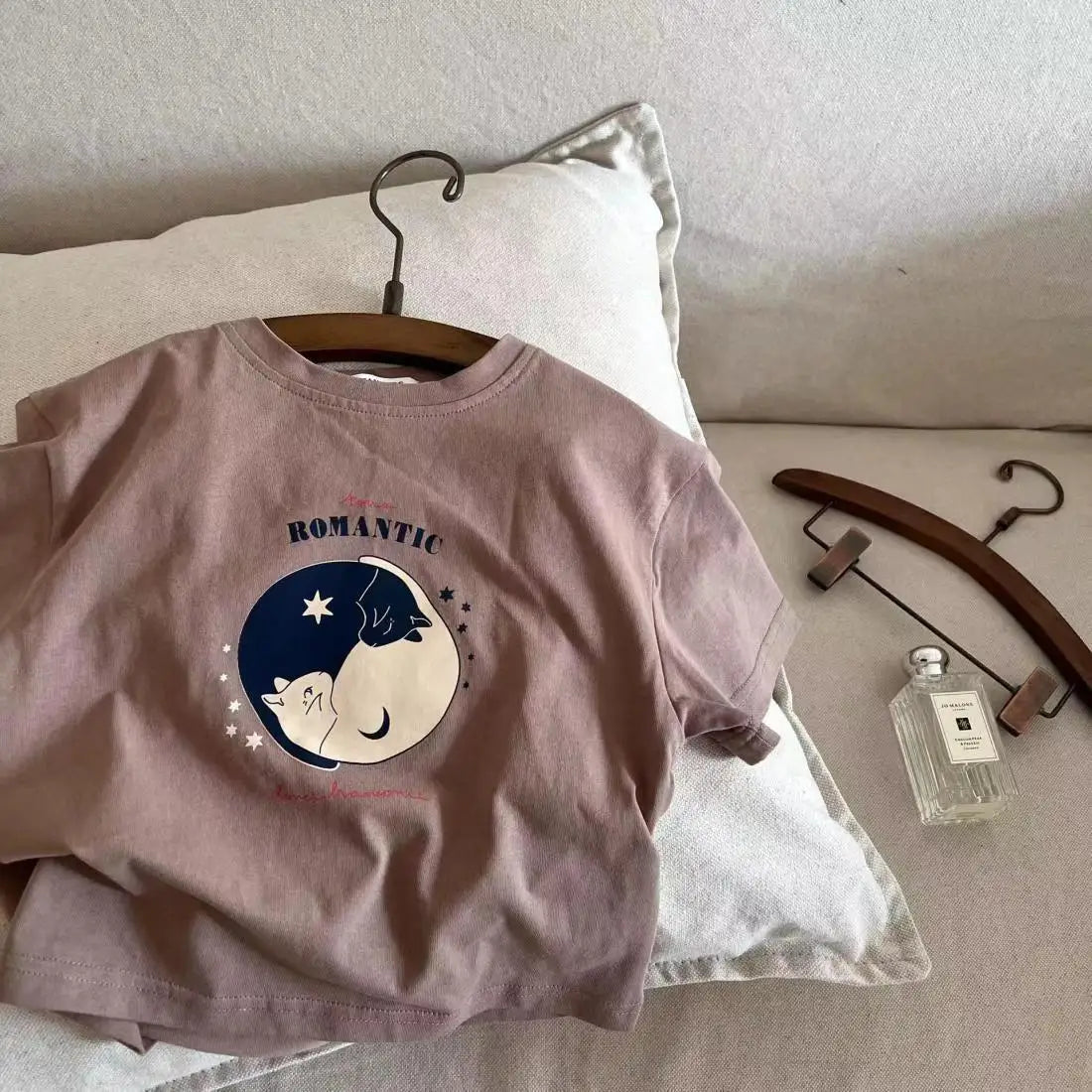 Children's Cotton Short Sleeve Top Cartoon Printed Half Sleeve Summer New Style For Middle Small Kids Kidswear T-shirt