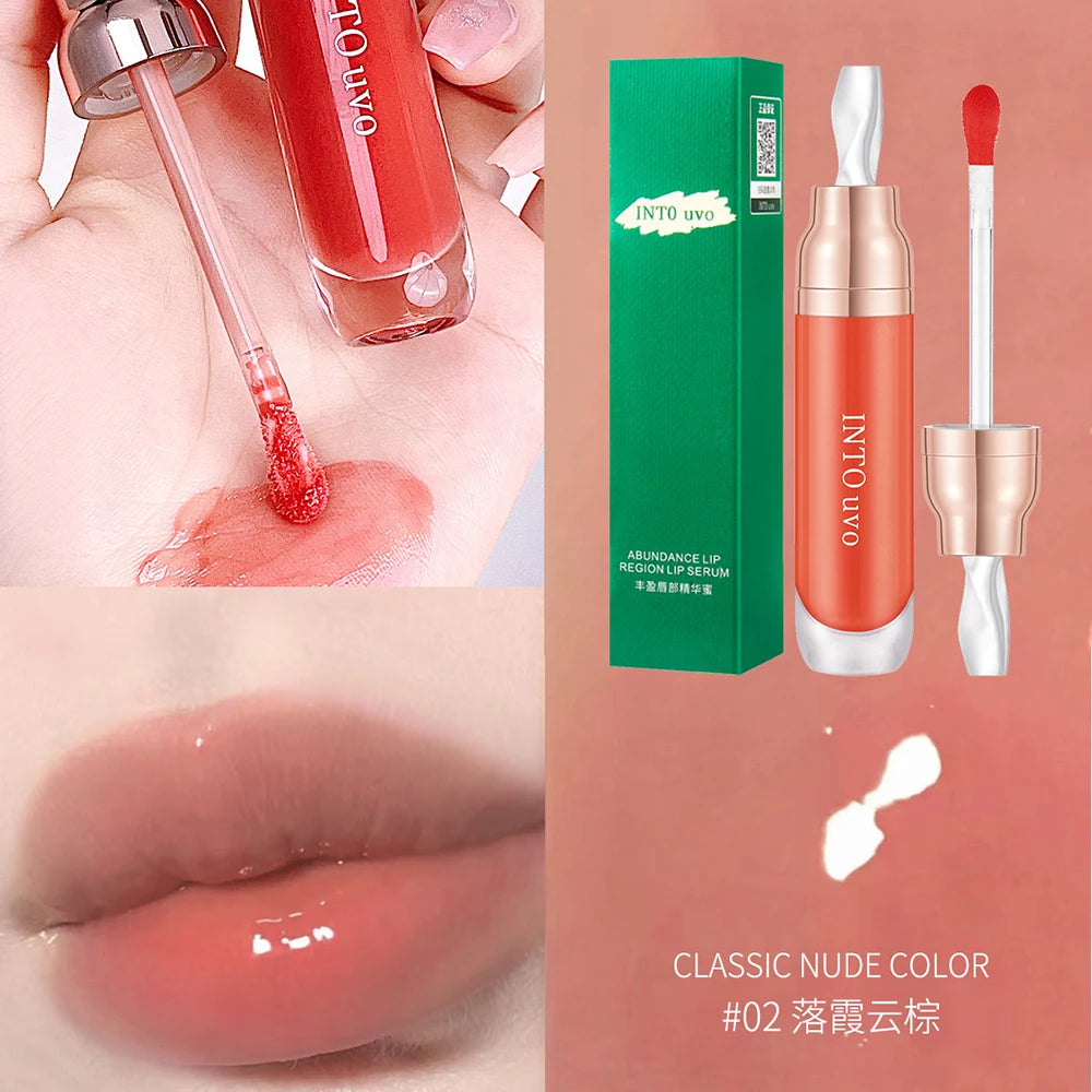 Water Light Lip Oil Moisturizing Glass Lip Gloss Lip Balm Lip Care Female Lipstick Lip Glaze Lips Waterproof Non Stick Cup