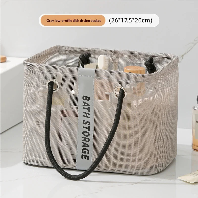 Portable Tote Shower Basket WaterproofBag With Handle Large Capacity Toiletry Bag Organizer Unisex