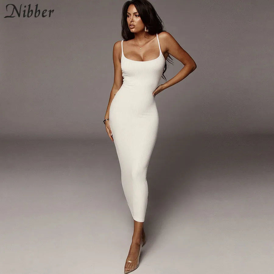 Nibber autumn Elegant pure knitting bodycon long dresss women 2019 sexy club party night simple stretch Slim lace up dress mujer
