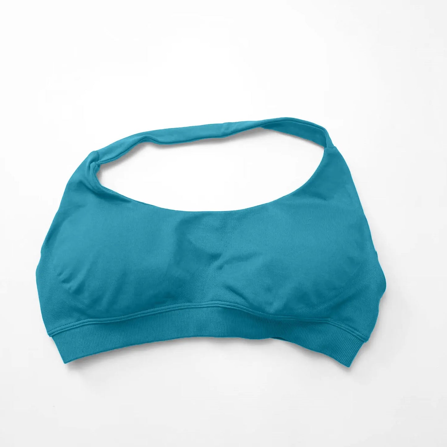 NCLAGEN Impact Sports Bra Women Seamless Halter Top High Support Push-up Open Back Gym wear Fitness Yoga Workout underwear