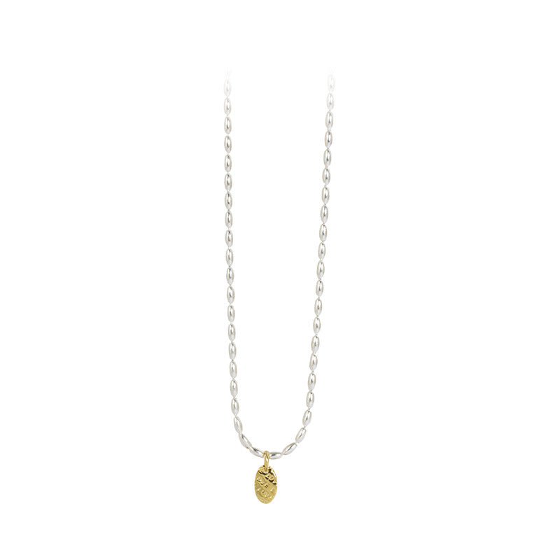 Popular 925 Sterling Silver Gold Drop Necklace For Women Fine Jewelry Wedding Party Birthday Gift