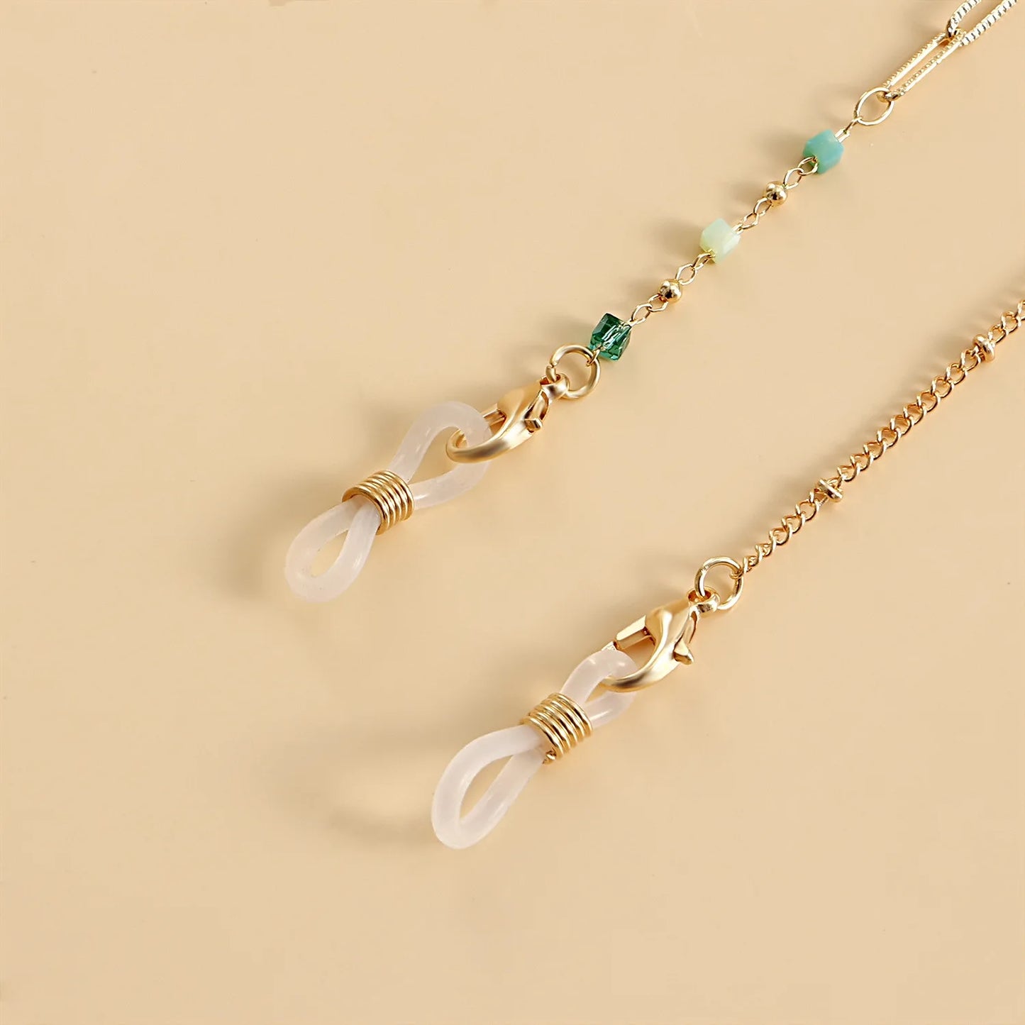 Crystal Stone Glasses Chain Bohemian Eyeglass Rope Sunglasses Cord Face Masks Chains Holder Trendy Neck Strap Gift For Women