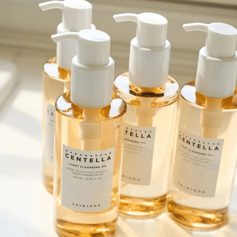 Korean Centella Skincare Set Foam, Acne Toning Toner,Ampoule,Moisturizing Cream,Cleansing Oil Daily Face Care Products 5pcs Set