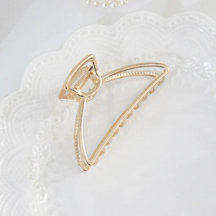 Fashion Summer Metal Geometric Hair Clips for Women French Big Claw Clips Woman Girls Hair Clip Headwear Pince Cheveux Wholesale