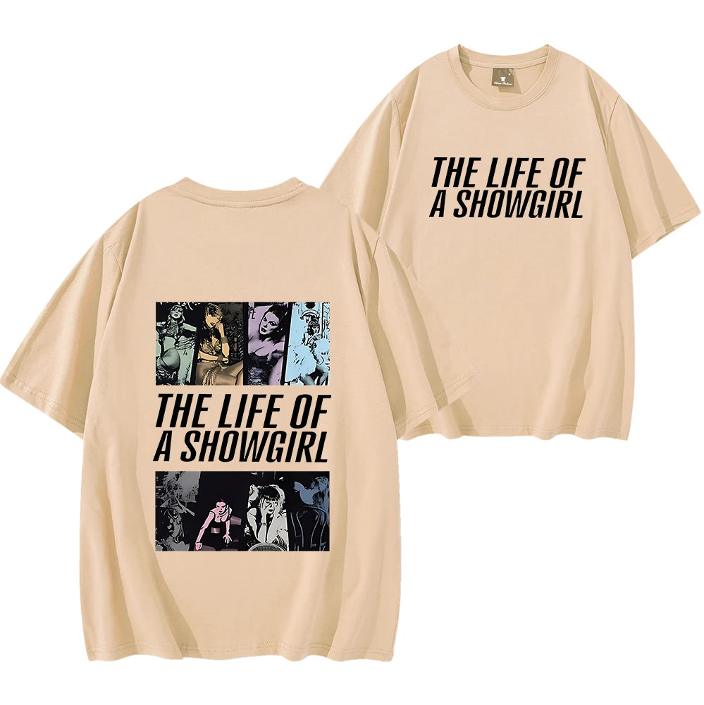 Showgirls Life T Shirt in My Showgirl Era T-Shirt New Album 2025 Shirt Country Music Fan Gift Men Women Streetwear Hip Hop Tops