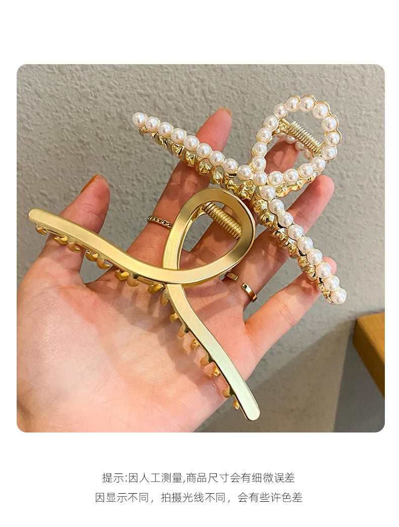 Fashion Summer Metal Geometric Hair Clips for Women French Big Claw Clips Woman Girls Hair Clip Headwear Pince Cheveux Wholesale