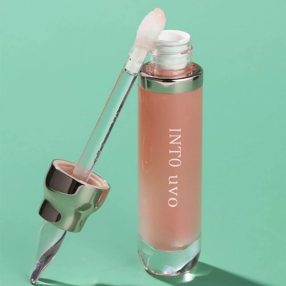 Water Light Lip Oil Moisturizing Glass Lip Gloss Lip Balm Lip Care Female Lipstick Lip Glaze Lips Waterproof Non Stick Cup