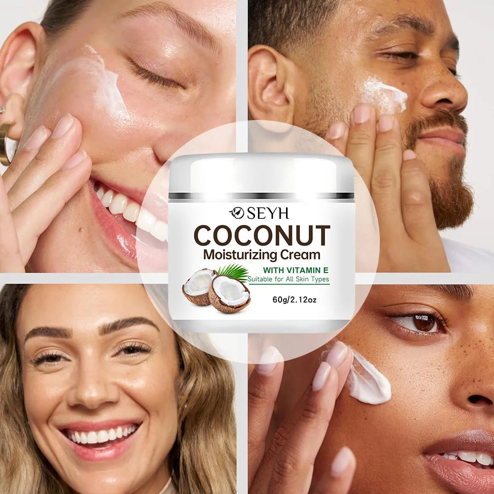 SEYH Hyaluronic Acid Moisturizing Cream with Niacinamide And Plant Extracts Deep Hydration Even Skin Tone Gentle Non-Oily Unisex