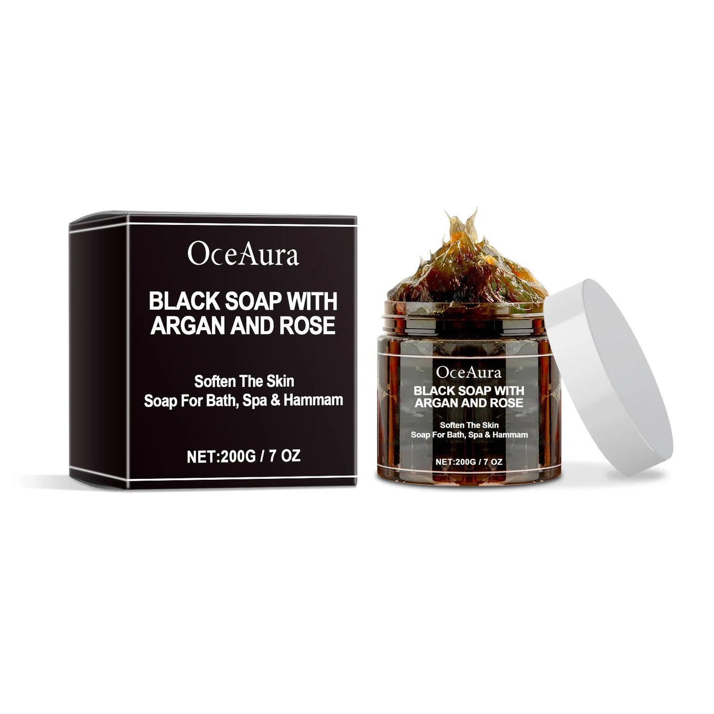 Black Soap Purifying Deep Cleansing Dead Skin Remover Acne Anti Redness Soothing Brightening Moisturizing Exfoliating Body Scrub