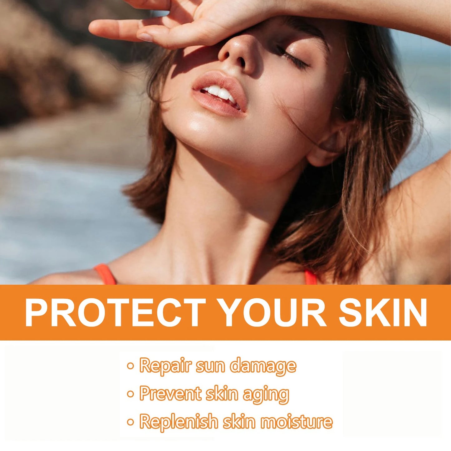 Quick Absorption SPF100 Hydrating Sunscreen Lotion Refreshing Sunscreen UV Protection Waterproof Moisturizing Concealer Heat Sun