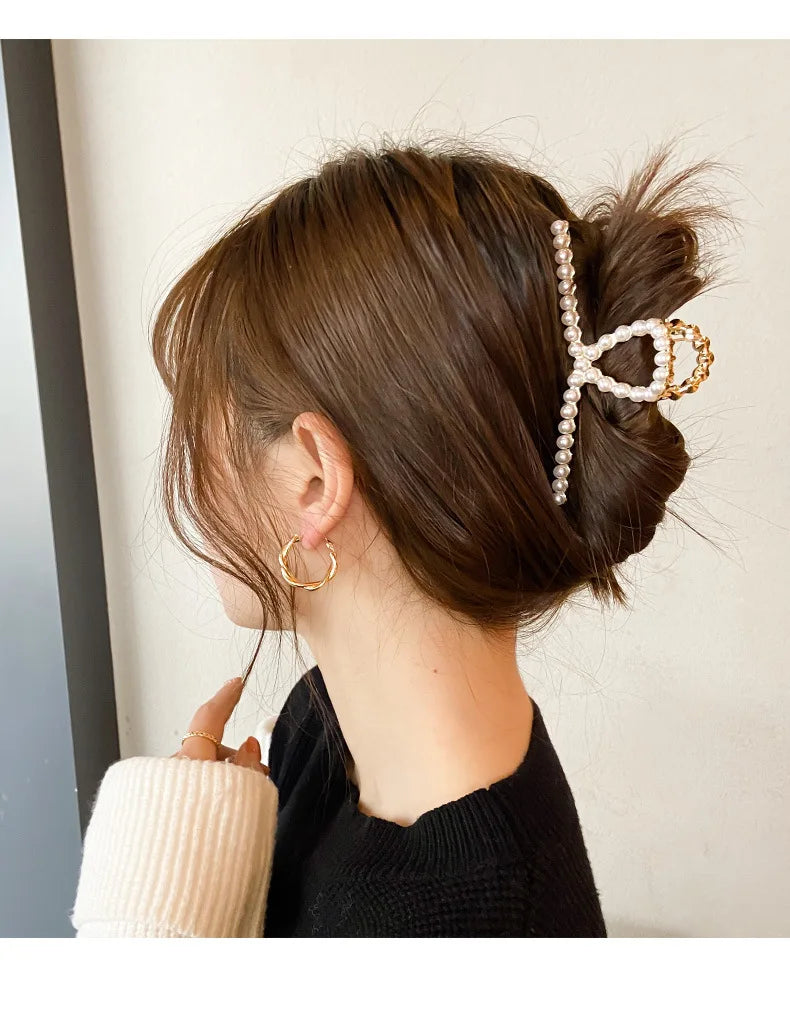 Fashion Summer Metal Geometric Hair Clips for Women French Big Claw Clips Woman Girls Hair Clip Headwear Pince Cheveux Wholesale