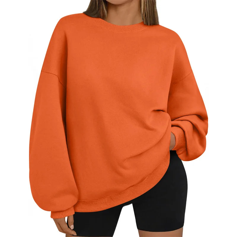new Loose Long Sleeve round Neck Sweatshirt Casual Comfortable pullover Spring Autumn  Sportswear Tops Women's sweatshirt