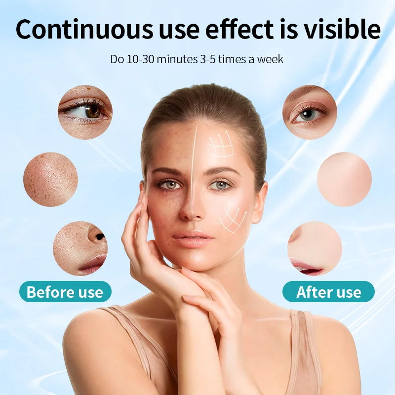 7 Colors LED Photon 630nm Red Light Therapy Mask Face Silicone LED Mask for Anti-Aging Wrinkles Skin Rejuvenation Beauty Mask