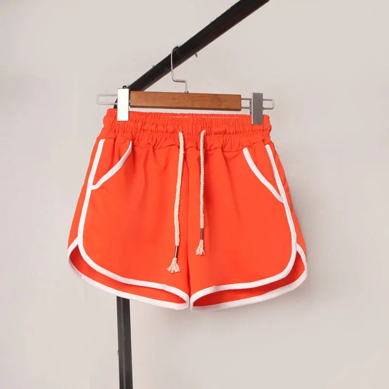 plus size pajama trousers women's sports shorts high waist solid colour wide leg trousers elastic waistband pocket pajama trouse