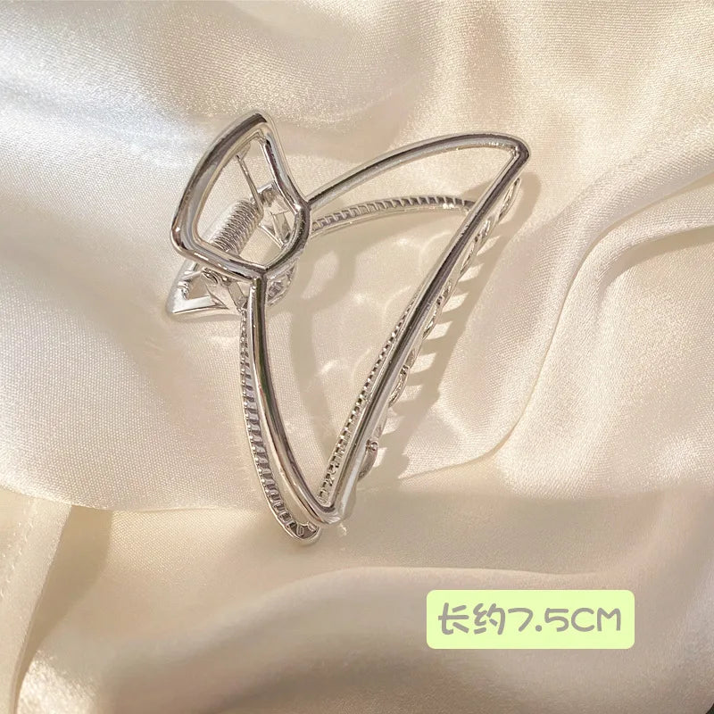 Fashion Summer Metal Geometric Hair Clips for Women French Big Claw Clips Woman Girls Hair Clip Headwear Pince Cheveux Wholesale