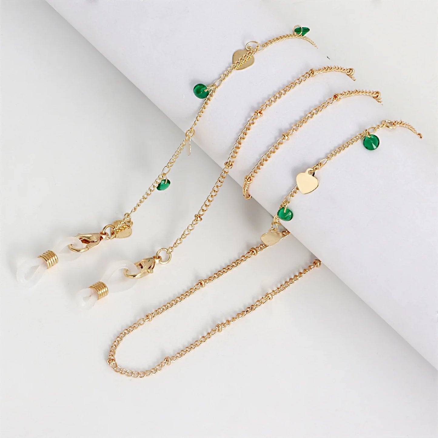 Crystal Stone Glasses Chain Bohemian Eyeglass Rope Sunglasses Cord Face Masks Chains Holder Trendy Neck Strap Gift For Women