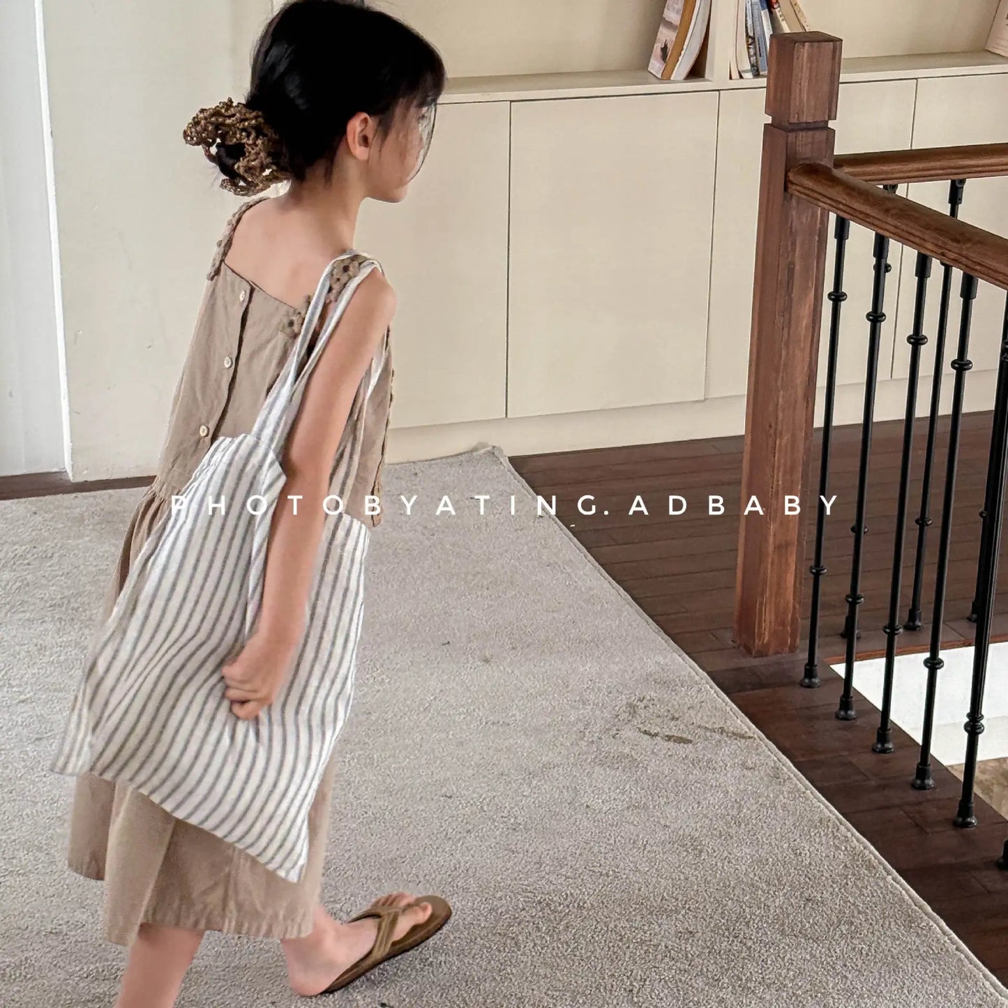 6094 Korean Children's Clothing Set Summer 2025 New Girl's Suit Suspender Shirt+Pant Casual Girl's Two Piece Suit