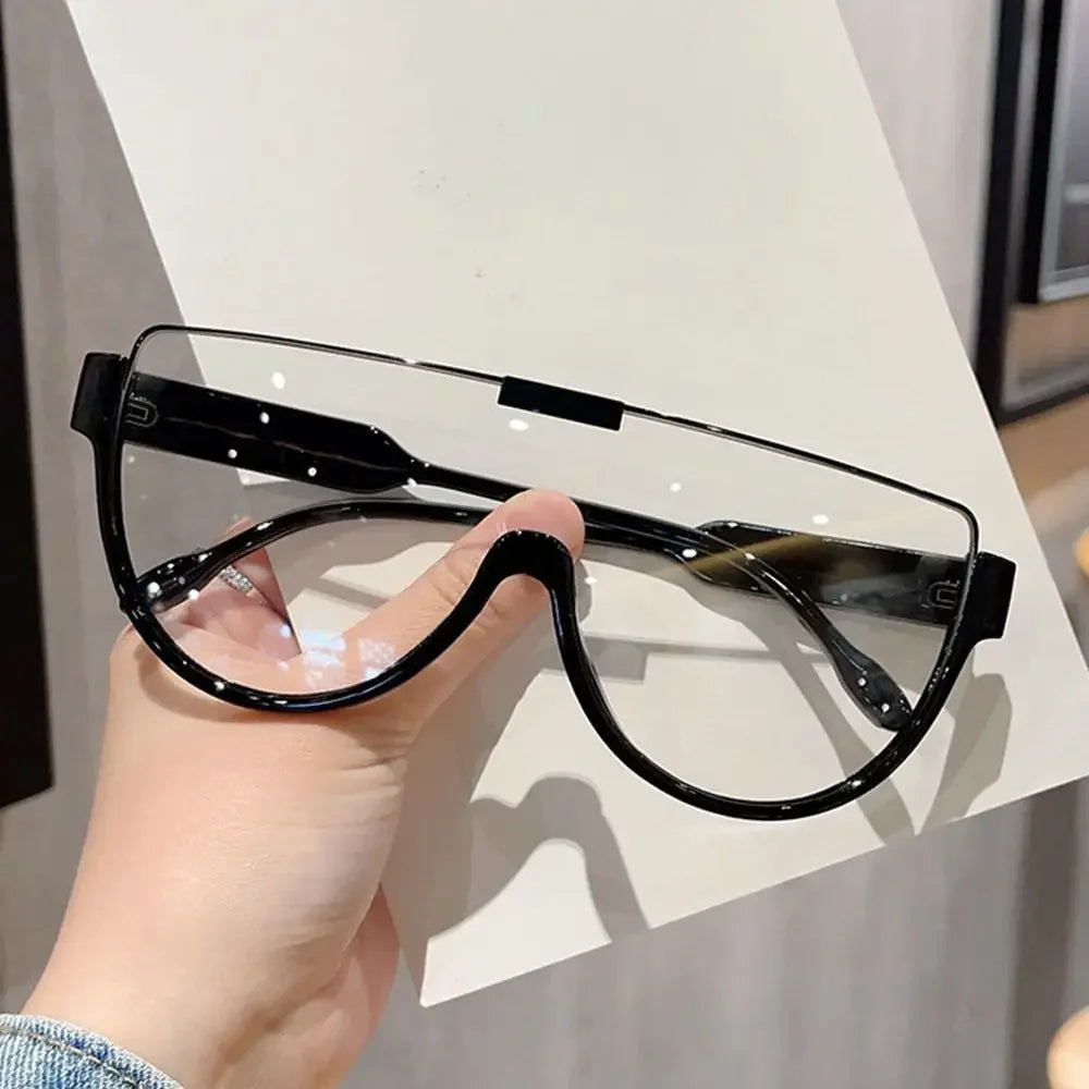 Semi Round Sunglasses for Women Monobloc Outdoor Protective Glasses Oversized Sunglasses UV400 очки солнечные женские очки