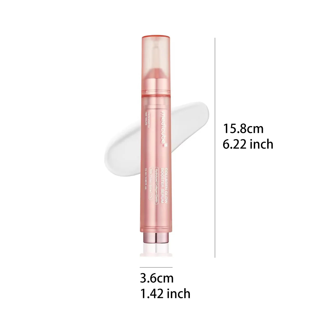 Medicube Collagen Glow Booster Serum 15ml,Smooth Texture&Quick Absorption,Hydrated Sensation,Moisturizer,K-Beauty,Korean Makeup