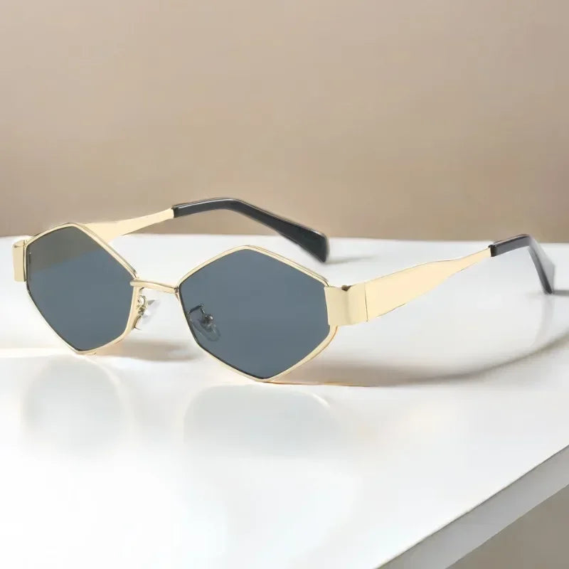 Fashion Hexagon Sunglasses Women 2025 Luxury Brand Design Unique Polygon Sun Glasses Men Vintage Small Frame Eyewear Shades