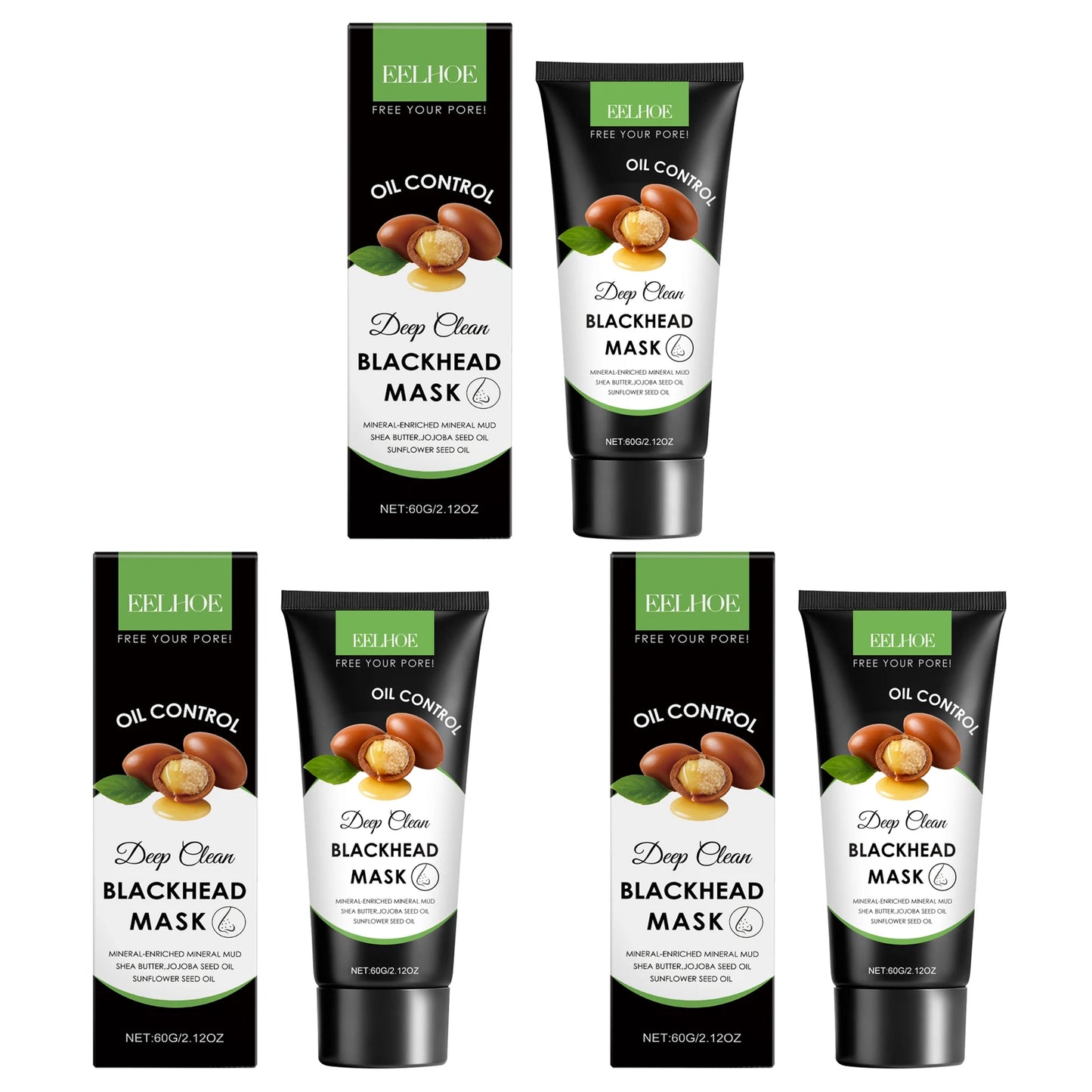 Moisturizing Cleaning Mask Effectively Cleaning Pore Remove Blackhead Control Oil Improve Facial Skin Elasticity Nourishing Mask