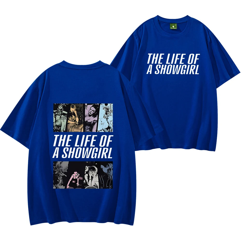 Showgirls Life T Shirt in My Showgirl Era T-Shirt New Album 2025 Shirt Country Music Fan Gift Men Women Streetwear Hip Hop Tops