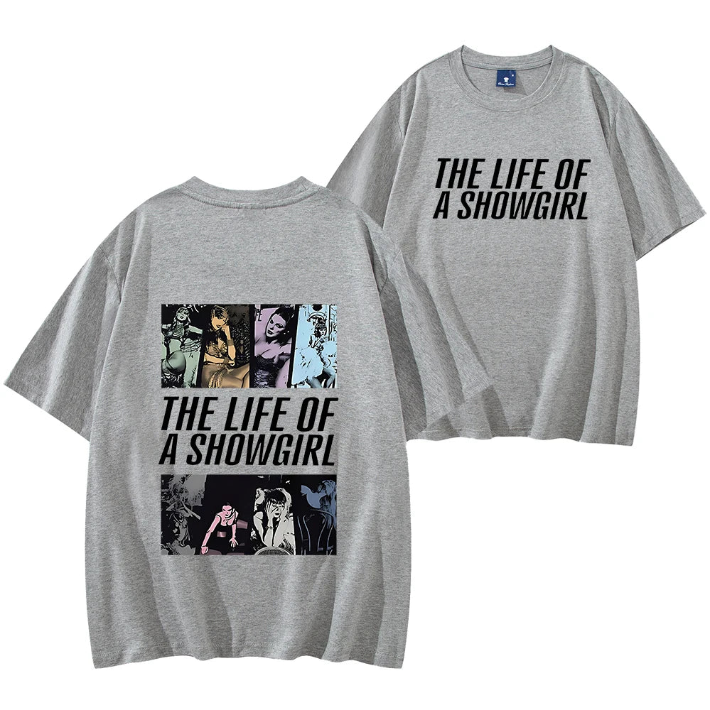 Showgirls Life T Shirt in My Showgirl Era T-Shirt New Album 2025 Shirt Country Music Fan Gift Men Women Streetwear Hip Hop Tops