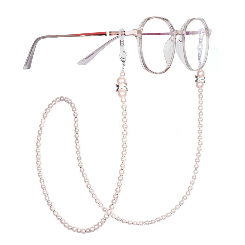 Fashion Pearl Glasses Chain for Women Sunglass Lanyard Reading Glasses Lanyard Mask Chain Eyewear Colorful Beaded Mask Chain