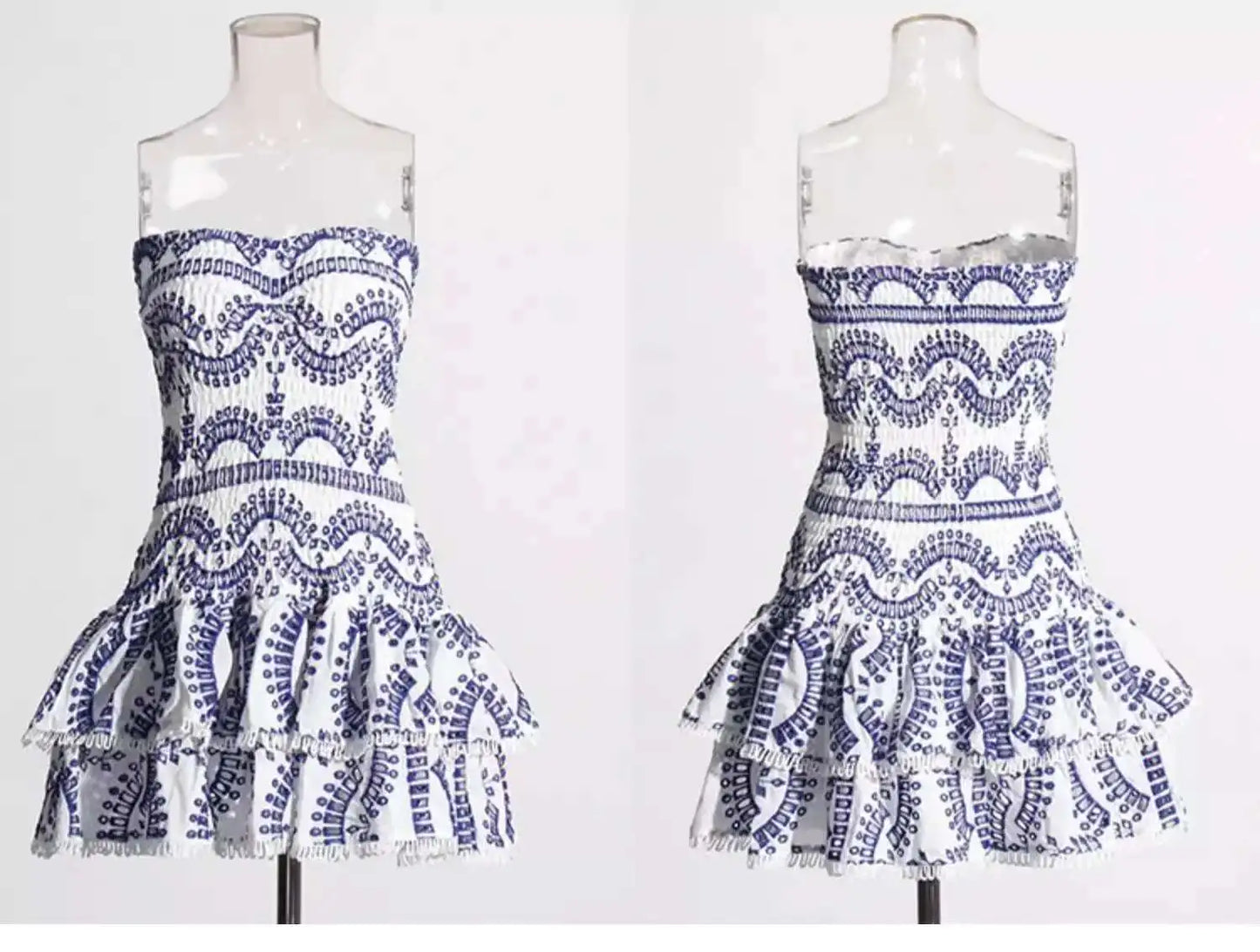 Summer Floral Sundress Holiday Halter Print Corset Short Dress Women Sexy Backless Ruffles Cake Vestidos Mini Flower Beach Robe