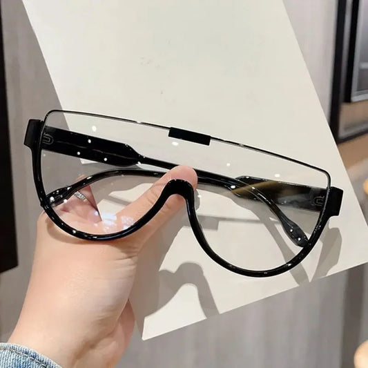 Semi Round Sunglasses for Women Monobloc Outdoor Protective Glasses Oversized Sunglasses UV400 очки солнечные женские очки