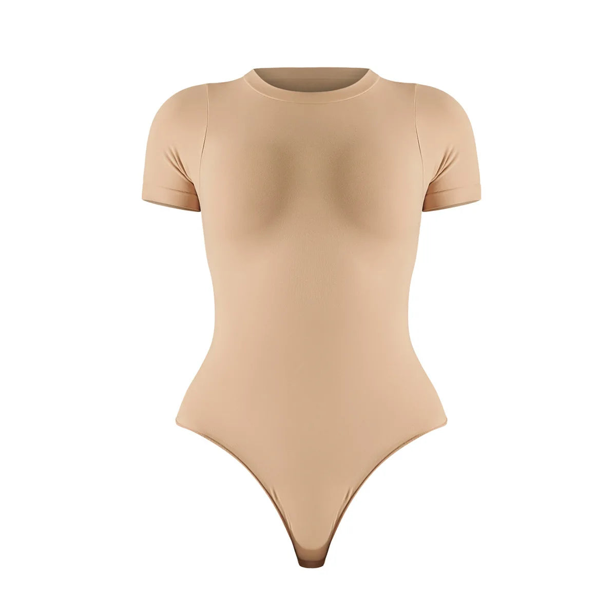 Pmwrun Women's Active Wear Seamless Shapewear Short Sleeve Bodysuit Shaping Sports Beauty Yoga Dress