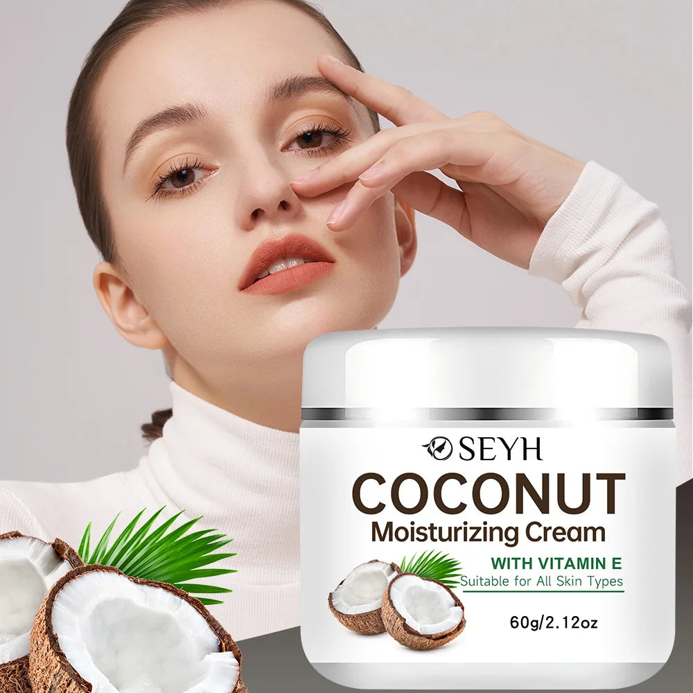 SEYH Hyaluronic Acid Moisturizing Cream with Niacinamide And Plant Extracts Deep Hydration Even Skin Tone Gentle Non-Oily Unisex