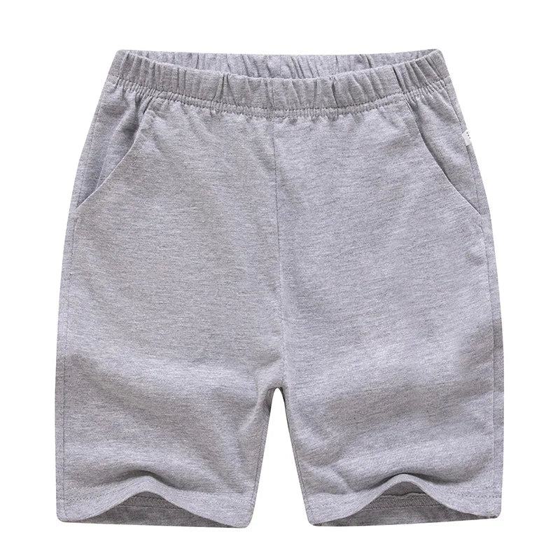 Toddler Kids Shorts 3-12 Years Old Children's Casual Short Classic Three-color Black Gray Blue Student Boys Sweatpants