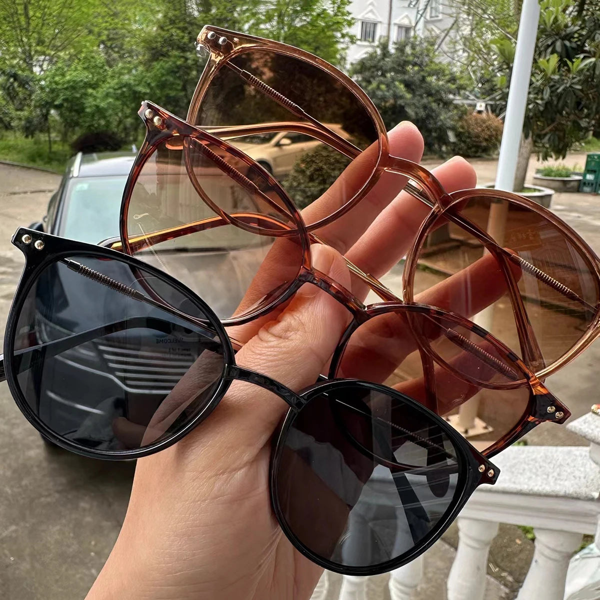 New Korean Fashion Ladies Sunglasses Outdoor Sun Protection Sunglasses