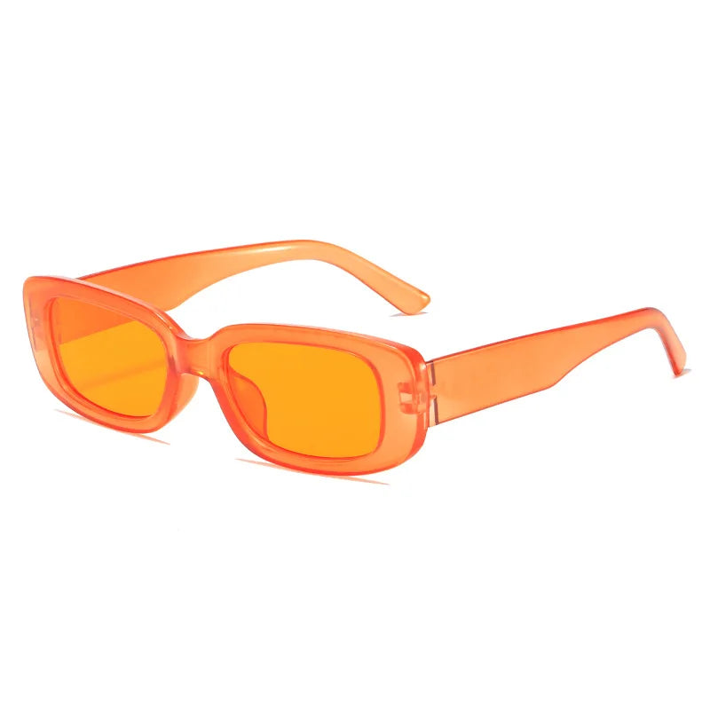 New Retro Square Frame Sunglasses for Men and Women Driving UV400 Protection Street Shoots Classic Fashion Colorful Y2K Eyewear