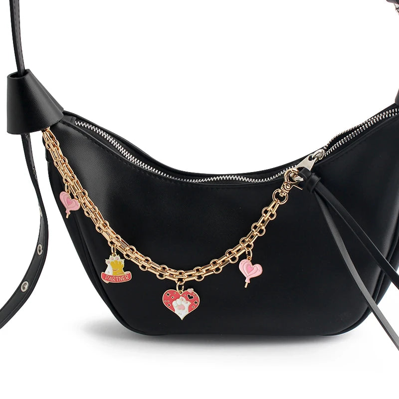 1PC Romantic Luxury Love Decoration Bag Extension Chain Messenger Bag Sweet and Cute Valentine's Day CP Couple DIY Chain Gift
