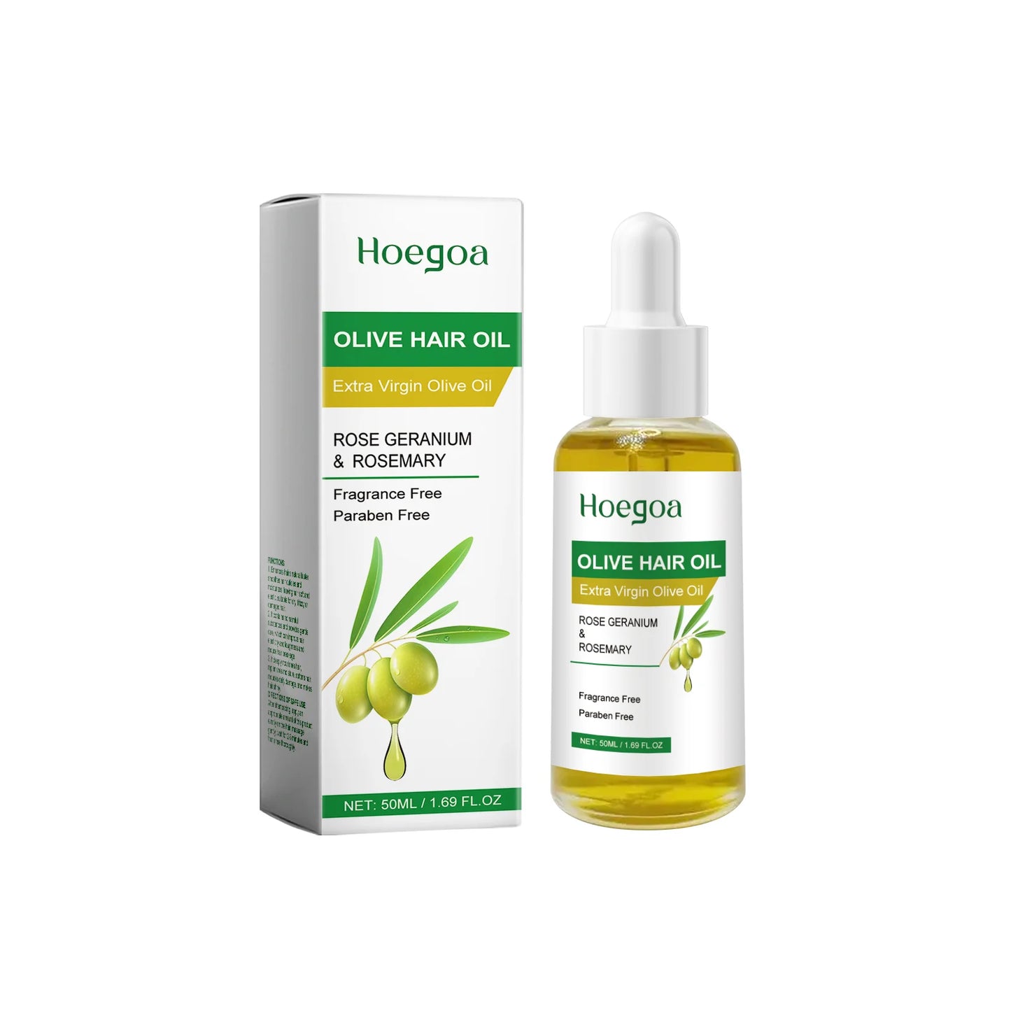Olive Hair Oil Strengthen Roots Enhance Hair Thickness Damaged Repair Split End Anti Hair Loss Nourishing Dry Hair Essential Oil