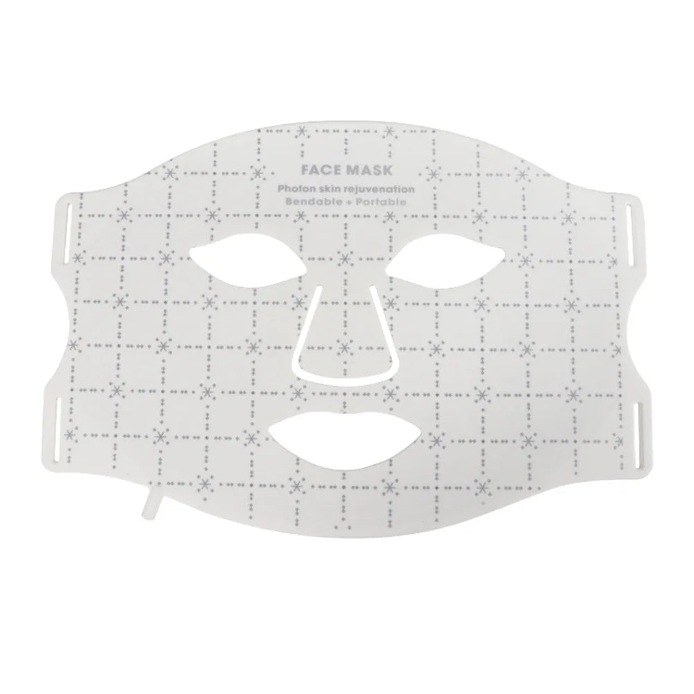 7 Colors LED Photon 630nm Red Light Therapy Mask Face Silicone LED Mask for Anti-Aging Wrinkles Skin Rejuvenation Beauty Mask