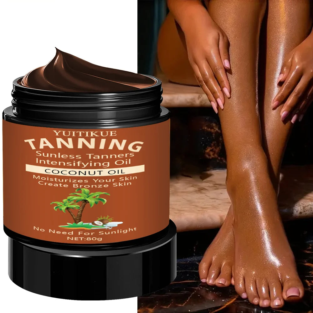 Summer Skin Self Tanning Cream Sunless Self Tanner For Face Body For Natural Glow Body Bronzer Easy Use Bronzing Lotion 80g