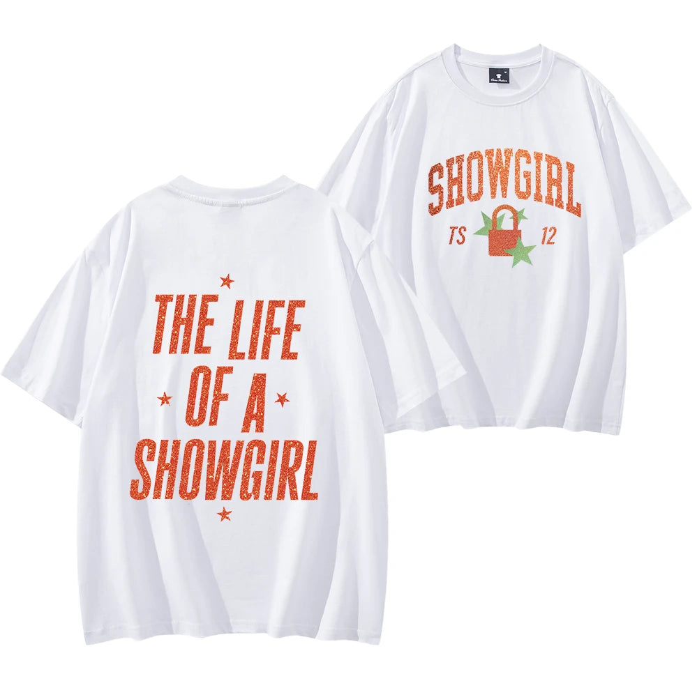 Showgirls Life T Shirt in My Showgirl Era T-Shirt New Album 2025 Shirt Country Music Fan Gift Men Women Streetwear Hip Hop Tops