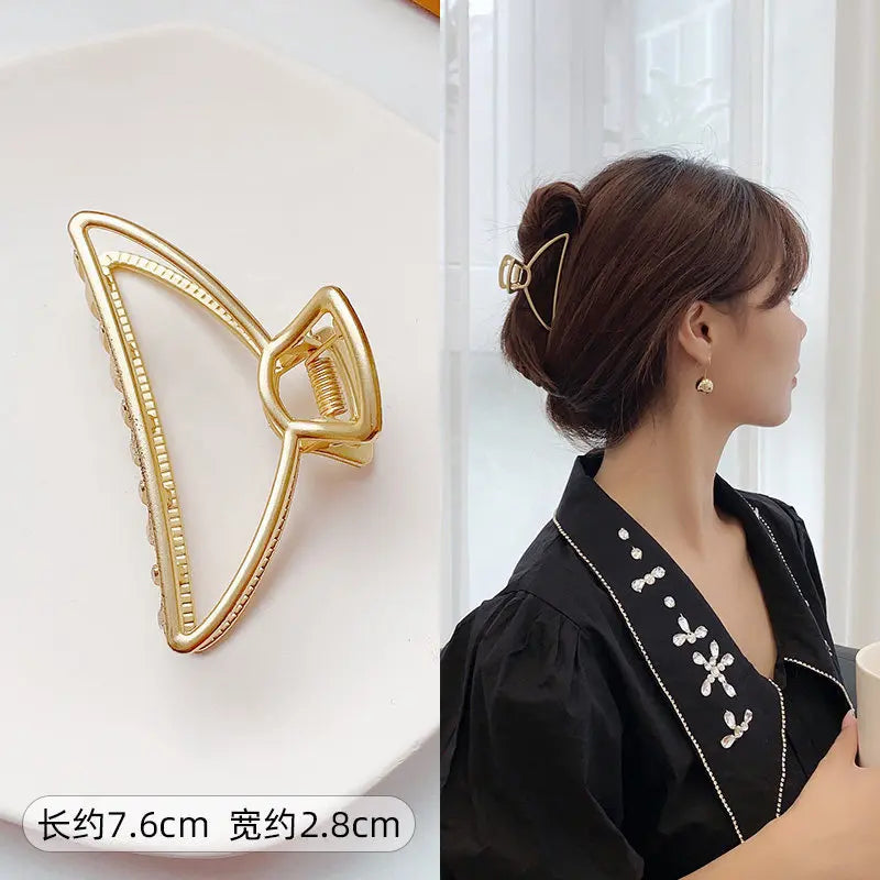 Fashion Summer Metal Geometric Hair Clips for Women French Big Claw Clips Woman Girls Hair Clip Headwear Pince Cheveux Wholesale