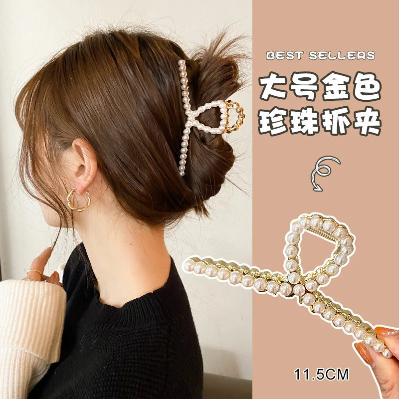 Fashion Summer Metal Geometric Hair Clips for Women French Big Claw Clips Woman Girls Hair Clip Headwear Pince Cheveux Wholesale
