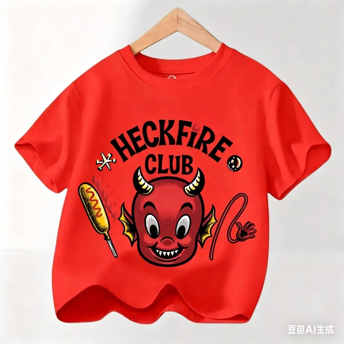 Graphic Party T-shirt, Cool Casual Clothing for Fans, Kids' T-shirt with Hot Stranger Movie Theme for Boys and Girls, Modern
