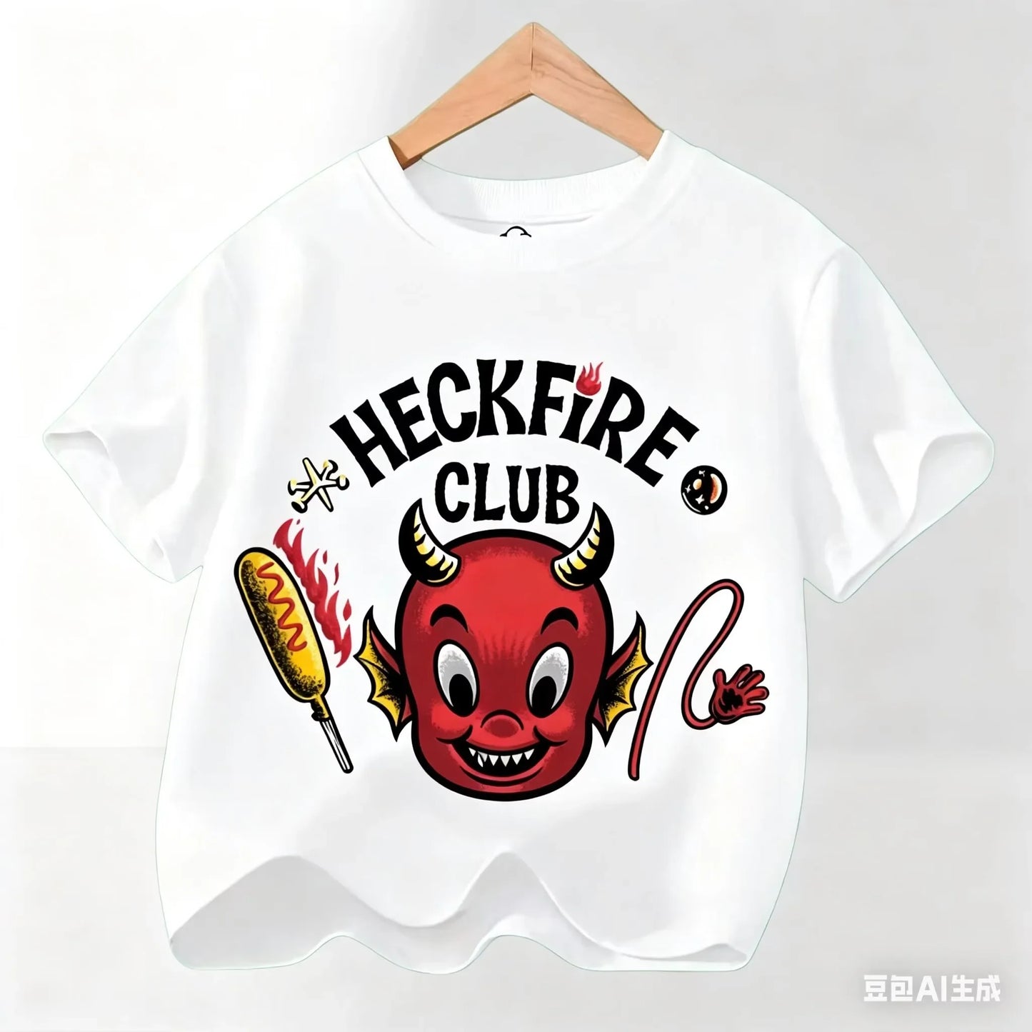 Graphic Party T-shirt, Cool Casual Clothing for Fans, Kids' T-shirt with Hot Stranger Movie Theme for Boys and Girls, Modern