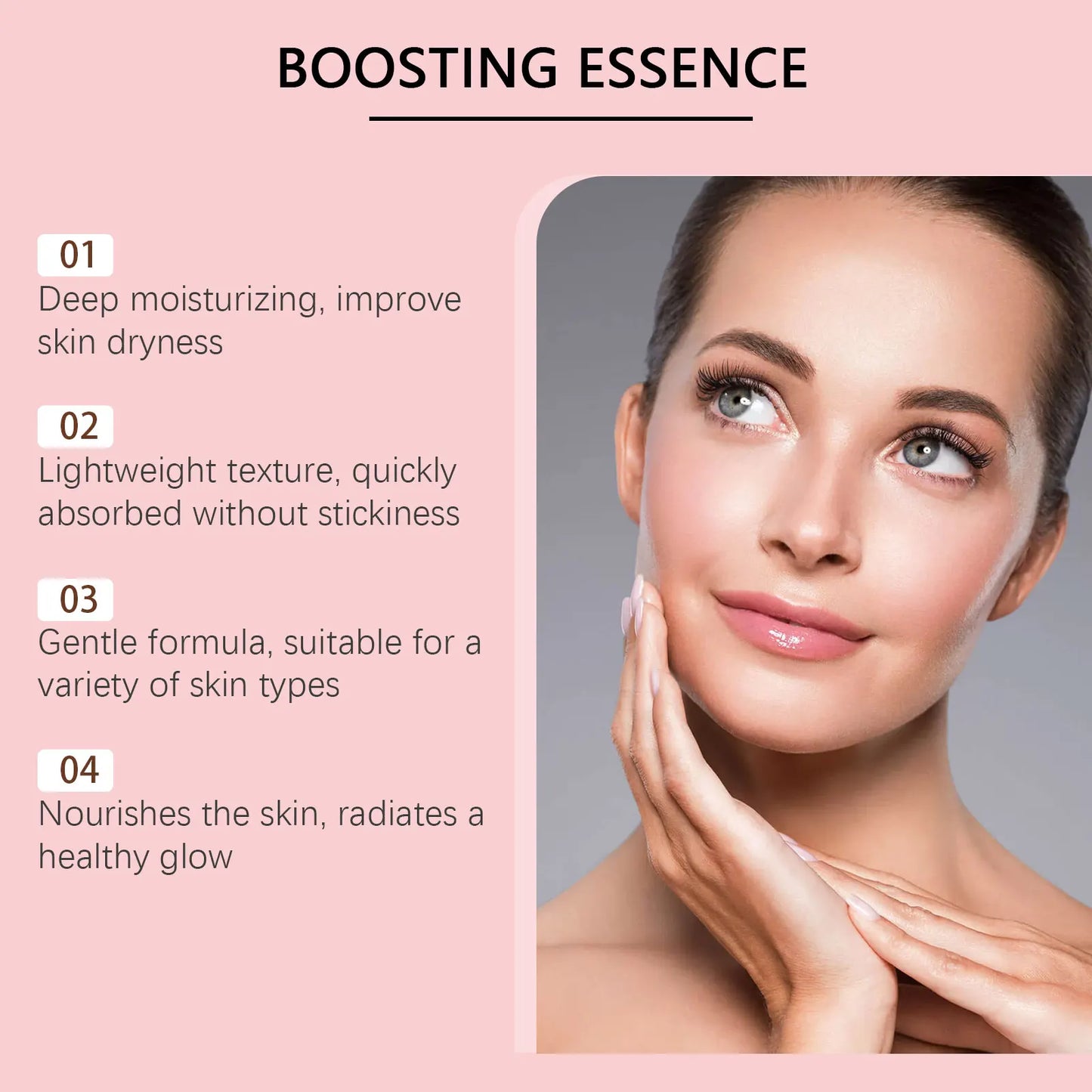 Hyaluronic Acid Face Serum Brightening Plumping Smoothing Deep Nourishing for Dry Skin Daily Skincare Moisturizing Essence